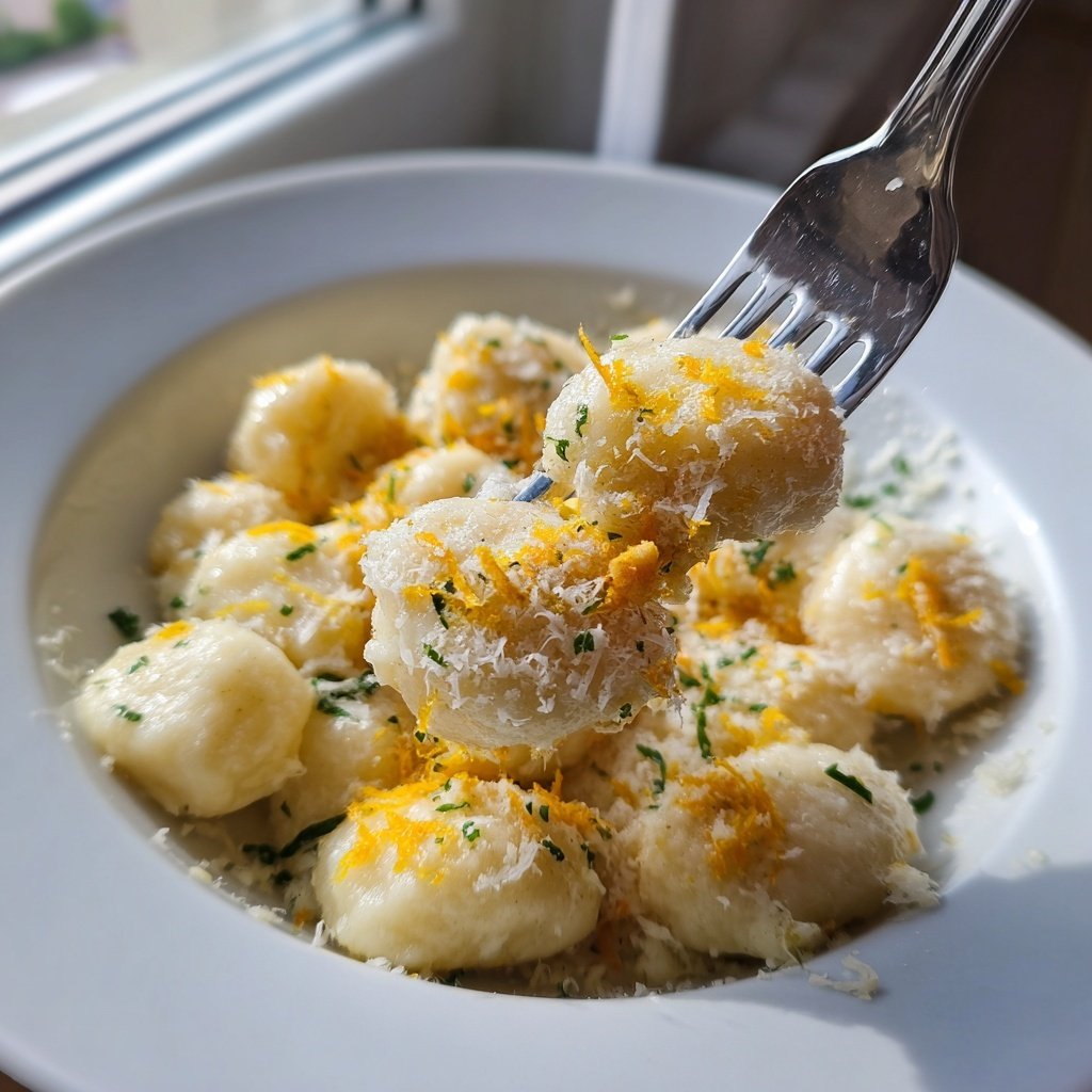 Ricotta-Gnocchi mit Zitronenschale