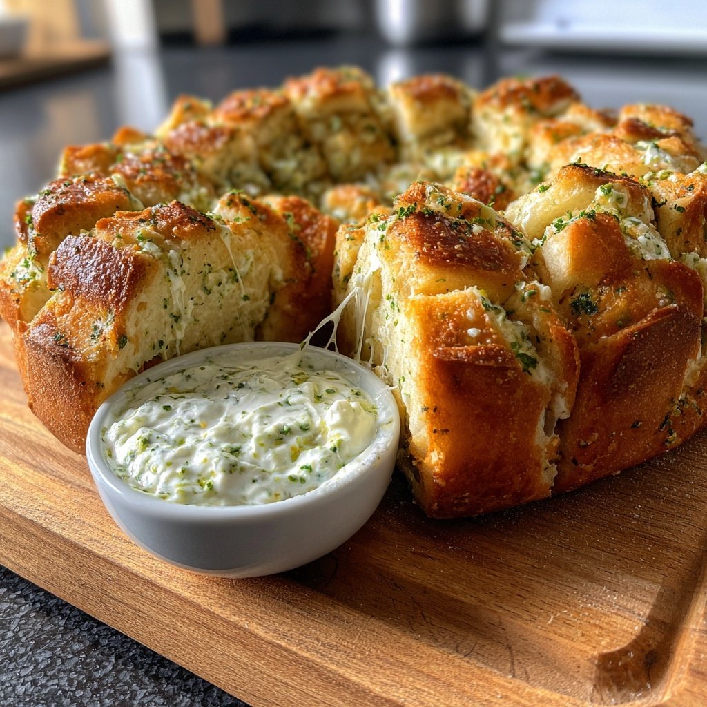 Zupfbrot Mit Kräuterquark