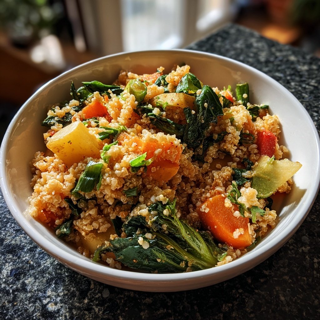 Abendessen vegetarisch mit Ofenreis