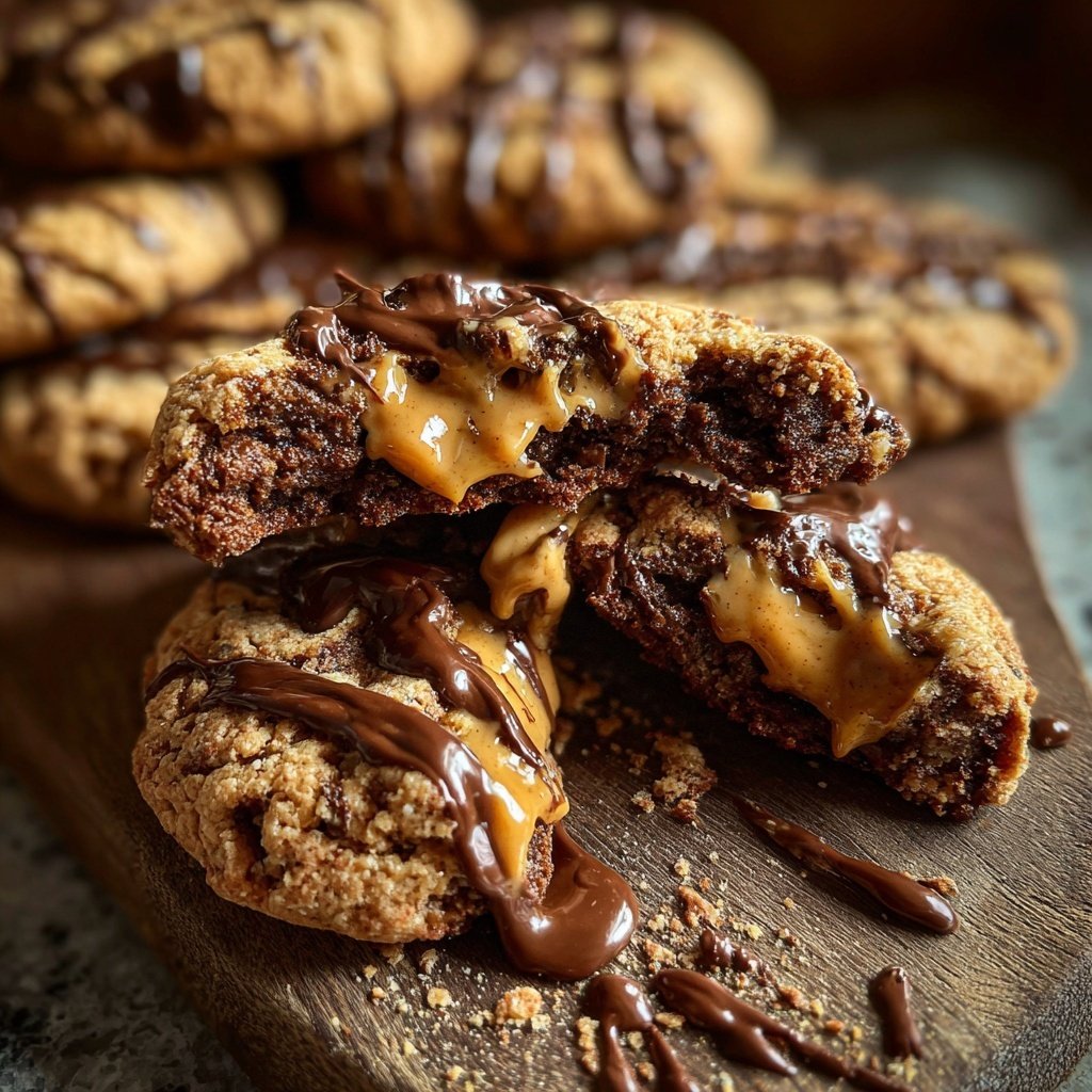 Cookies mit Erdnussbutter und Kakao